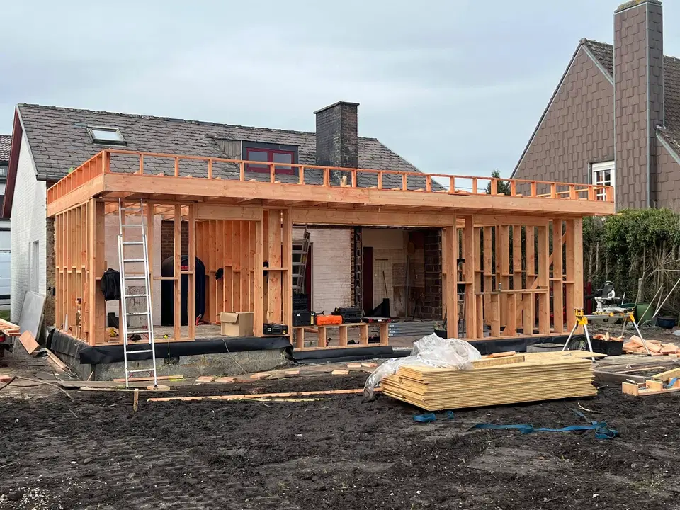 Une annexe devenue extension — pendant les travaux