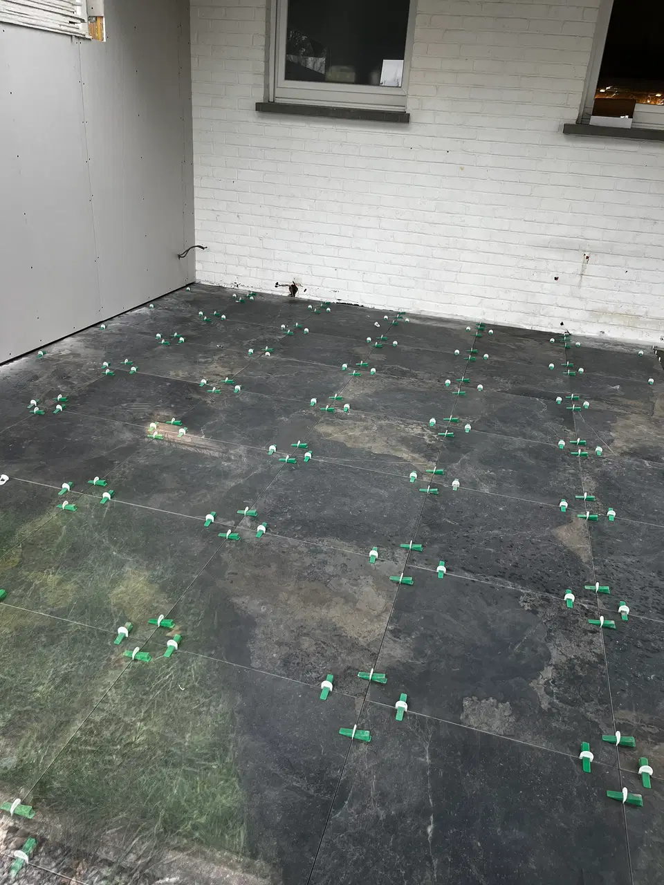 Extension en ossature bois à la place d’une véranda — au début du chantier