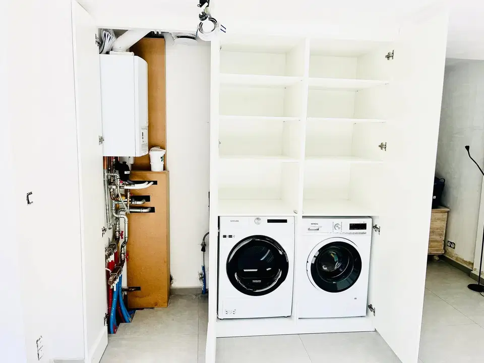 Placard de buanderie — en fin de chantier